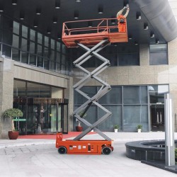 佛山三水剪叉式升降机高空作业平台是用途广泛的高空作业专用设备